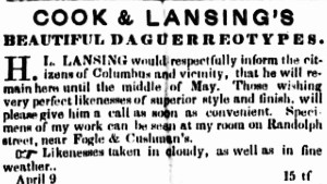 Cook & Lansing April 1850
