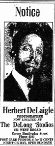 DeLaigle at DeLong Studio 1919
