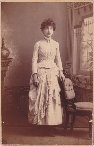 White, N.C.  cabWomanWhiteDress