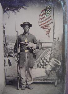 AfricanAmerSoldier LongUnframedLC