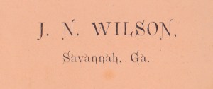 Wilson, J. N.  cdv backmark detail