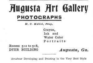 Augusta Art Gal. 1903 C of GA RR Guide