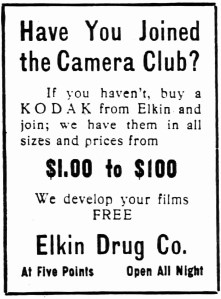 Elkin's ad ran April 20 into June 1913 in the Atlanta Constituion.