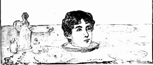 Lady on Platter Magic p445