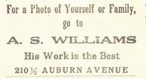 Williams, A.S. 1914 Atl cd
