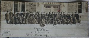 WWI aerial photography class, Squadron P, Cornell University, Ithaca NY, 1917, photo by J. Kammerdiemer, Chicago; collection of Charles Thomas