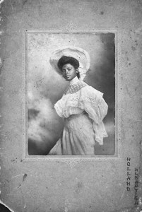 Portrait of an unidentified woman, silver gelatin print made by Holland, Albany GA, ca. 1905; collection Schomburg Center, New York Pubic Library