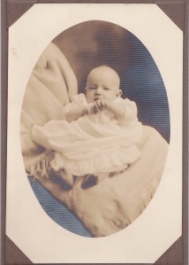Unidentified baby, ca. 1921, print by [J.W.] Sale's Studio, Augusta, GA; collection of E. Lee Eltzroth