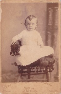 C. B. Mills Challenge Art Gallery, Athens, GA, Cabinet card portrait of unidentified boy, ca. 1890