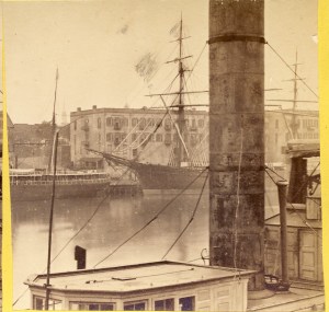 Stereoview and detail; J. F. Coonley, ca. 1868; courtesy Keith B.C. Brady collection