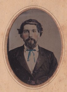 C. J. Warner, detail of a hand tinted tintype of Jink Davis, Rome GA, ca. 1878