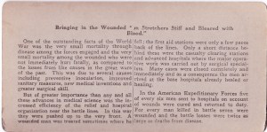 Keystone View Co. stereo Wounded WWI c1918 back