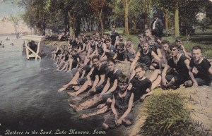 Lake Manawa IA 1911 postcard