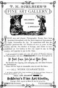 Advertisement of T. M. Schleier, 1878 Chattanooga city directory, p. 90 