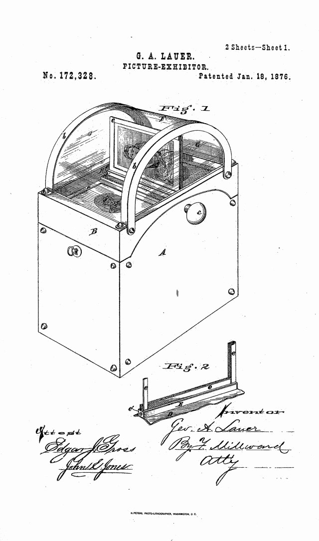 lauer-patent-1876-page-one