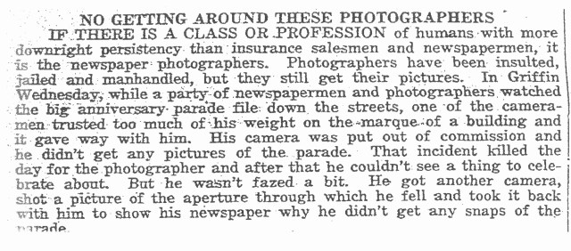 Newspaper photographers 1930