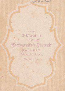 Pugh's Gallery cdv backmark